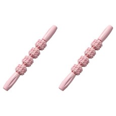 누비엘라 종아리 마사지 스틱, 2개, 핑크