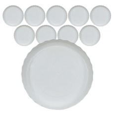 GBB 彩色迷你花盆托盤 10入, 白色