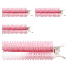 gloss&glow 大髮根蓬鬆夾, 粉色, 4支