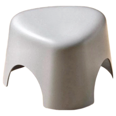 加厚再升級設計款小椅, PP材質, 堅固輕巧, 防滑腳墊, 大(32.3 x 30.6 x 23cm), 灰色, 1個