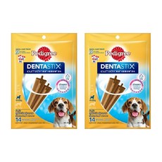 Pedigree 寶路 DentaStix 潔牙骨 14支裝, 原味, 344g, 2包