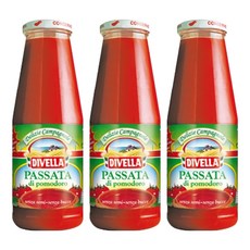 디벨라 토마토 퓨레 파스타 피자 스프 소스, 680g, 3개