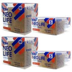 네오 라이프 자가점착 탄력 보호대 소형 S 2.5cm + 중형 M 5cm 세트, 2세트