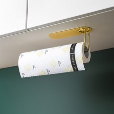 MONACO OLIVE 免打孔鐵製Paraoh廚房紙巾架, 1個, 單色