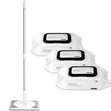 Homekeeping 平板拖把+清潔濕拖巾 90抽, 1組