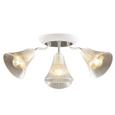 honey comb 奧丁房間臥室半吸頂三燈 附電子開關 簡約時尚 營造舒適居家氛圍, CA3603-3WH