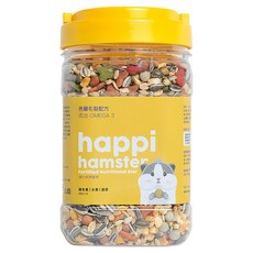 Happi Hamster 亮麗毛髮配方飼料 倉鼠專用, 1罐, 600g