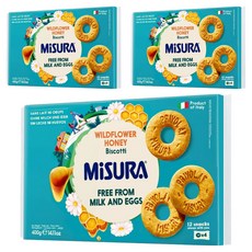 MiSURA 蜂蜜餅乾, 400g, 3盒