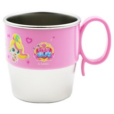 LE BARN 公主 奇妙萌可 附把手不鏽鋼杯 愛心萌可, 混合色, 1個, 280ml