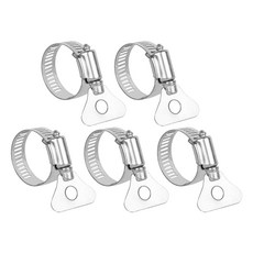 World Clean 全不鏽鋼軟管固定束帶, 單一顏色, 5個