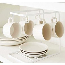 靈魂生活簡單的杯子杯架, 白色, 1個