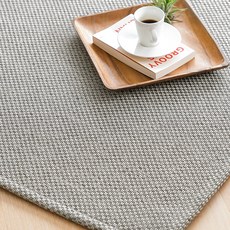 스칸디앤홈 먼지없는 플레인 사이잘룩 러그 워셔블 거실 카페트