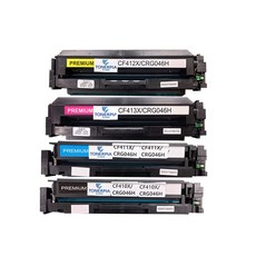 TONERPIA Canon 相容碳粉匣 大容量 4色套組 CRG-046H, 1套, 黑色, 藍色, 洋紅色, 黃色