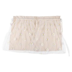 AUTO CREW 車用蕾絲雙層遮陽窗簾 直式 AC-S04, 1個, 雛菊