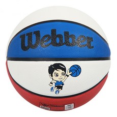 스타트리 농구공 107 블루 + 화이트 + 레드 NONG2804, 1개