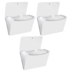 Modernat 13格風琴夾整理盒, 3個, 白色