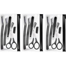 Happyj 時尚修眉工具組, 3套, 黑色