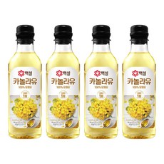CJ BEKSUL 白雪 芥花油, 500ml, 4個