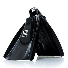 Hydro Expert短蛙鞋 2入, 黑色