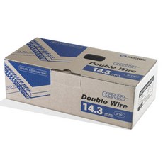 카피어랜드 3:1 더블 와이어링 100개입, 14.3mm, 실버, 1박스