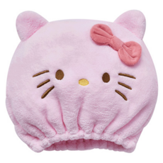 ONEDER 旺達棉品 Hello Kitty 立體乾髮帽 20x20cm, 凱蒂, 1個