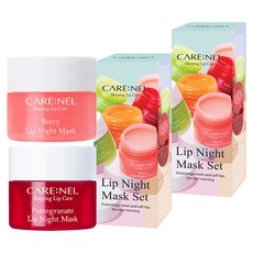 CARE NEL 晚安唇膜組 莓果 5g*1罐+石榴 5g*1罐, 2組