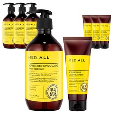 MED ALL RCP頭皮清淨洗髮精 木質香 480ml+護髮素 200ml, 4組