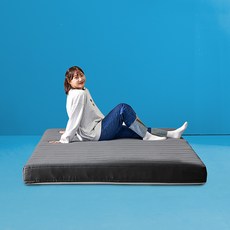 024홈 국민토퍼 11존 매트리스 + 누빔커버 세트, 그레이, 14cm