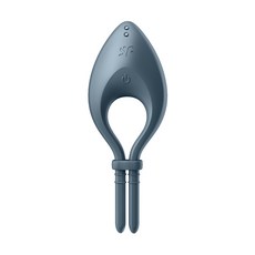 Satisfyer 愉悅新革命 Bullseye 智能可調節男士精力環, 深灰藍, 1個