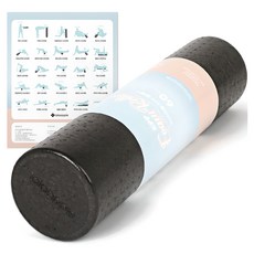 勞拉蘋果EPP泡沫軸+運動海報, 黑色, 1個