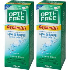 옵티프리 리플레니시 렌즈 세정액, 2개, 300ml