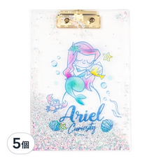 Disney Princesses 迪士尼公主 夢想公主流沙版夾, 愛麗兒, 5個