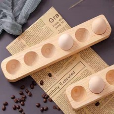 아메리칸로드 오크 원목 나무 에그트레이 6구 RK2148, 1개