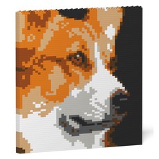 JEKCA 莊嚴威爾斯柯基犬圖案積木 S, 混合顏色