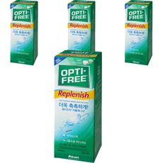 옵티프리 리플레니시 렌즈 세정액, 4개, 300ml