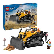 LEGO 樂高 城市系列 黃色推土機 Yellow Bulldozer 60466 積木玩具, 1盒, 多色