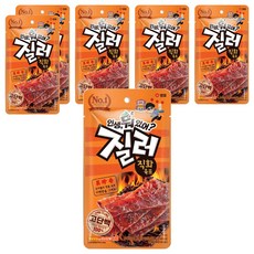 질러 직화 육포, 45g, 6개