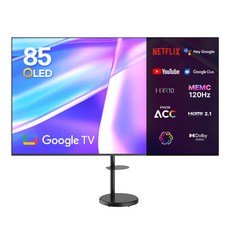이노스 4K UHD QLED 구글 스마트 TV + 대형 삼탠바이미 티비 스탠드 삼텐바이미 TV 거치대 FS-30 블랙 세트, 215cm(85인치), S8511KU, 벽걸이형, 방문설치