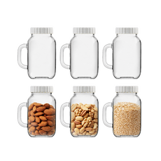 LE VERRE POLICER 多功能儲物罐, 6個, 650ml