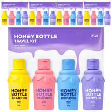 AyuAyu蜂蜜瓶旅行套組 白麝香香氛4件套, 5組