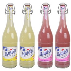 Mathilda 檸檬氣泡飲 2入+ 粉紅葡萄柚氣泡飲 2入, 1組