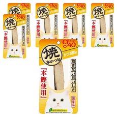 INABA CIAO 啾嚕 本鰹燒魚柳條, 日本國產 綠茶消臭成分配合, 柴魚片風味, 6包, 25g