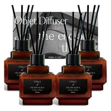 헤트라스 오브제 디퓨저, 무화과, 200ml, 4개