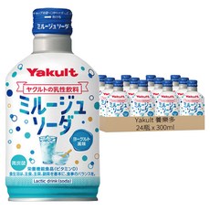 Yakult 養樂多 優格碳酸飲料, 24瓶, 300ml