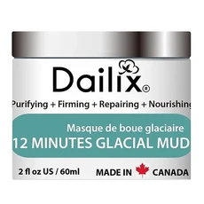 Dailix 12分鐘冰河泥修護面膜(送面膜刷)60ml, 1罐, 1個