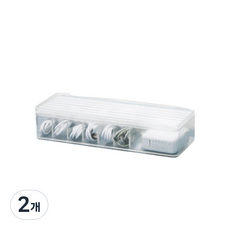 ARYKO 透明多用途電線收納盒 1層, 2個, 透明