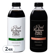 로엘 더치커피 콜드브루 원액 2종 세트, 브라질 1L + 콜롬비아 1L, 2세트