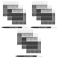 펜맥스 단면 컴퓨터용 사인펜 검정, 혼합색상, 108개