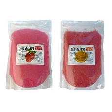 家用棉花糖機專用美味砂糖 30人份 草莓口味 300g + 柳橙口味 300g 套組, 600g, 1套