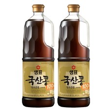 샘표 국산콩 양조간장 프리미엄, 1.7L, 2개